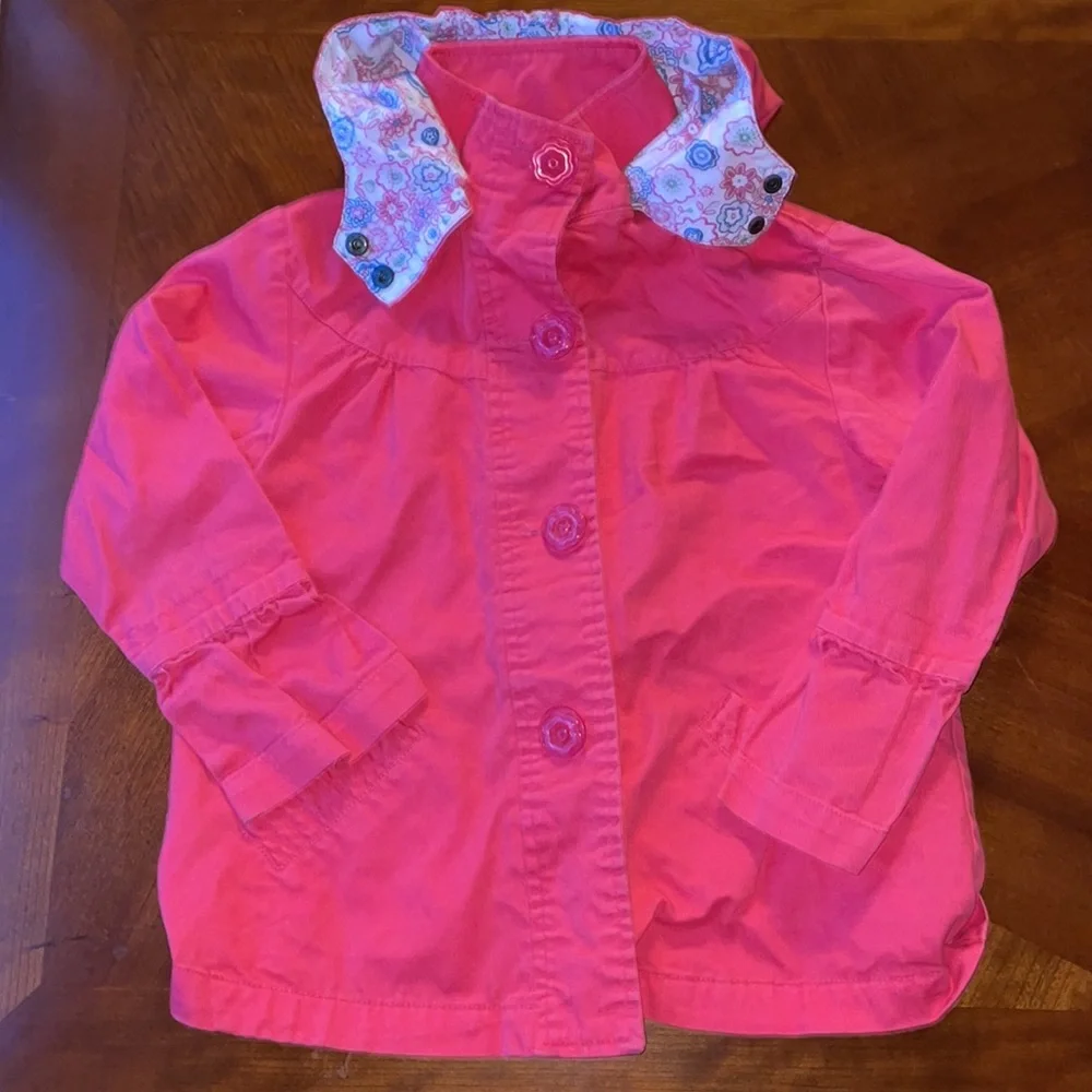 Girls Jacket Size 6–6X | Lightweight Zip Front | Soft Lined | GUC